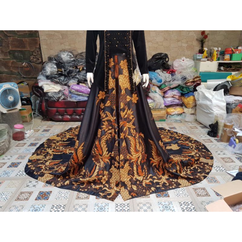 rok ekor satin batik cantik