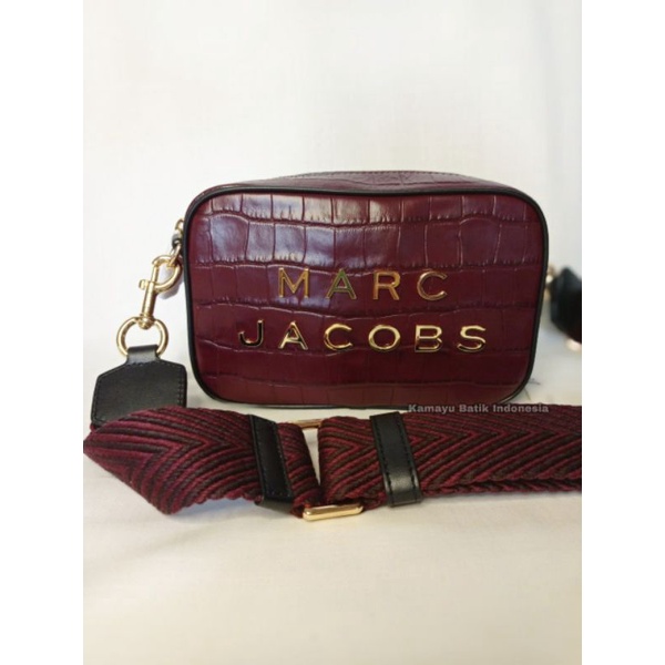 Marc Jacobs Flash Croco Print Syrah Crossbody Bag