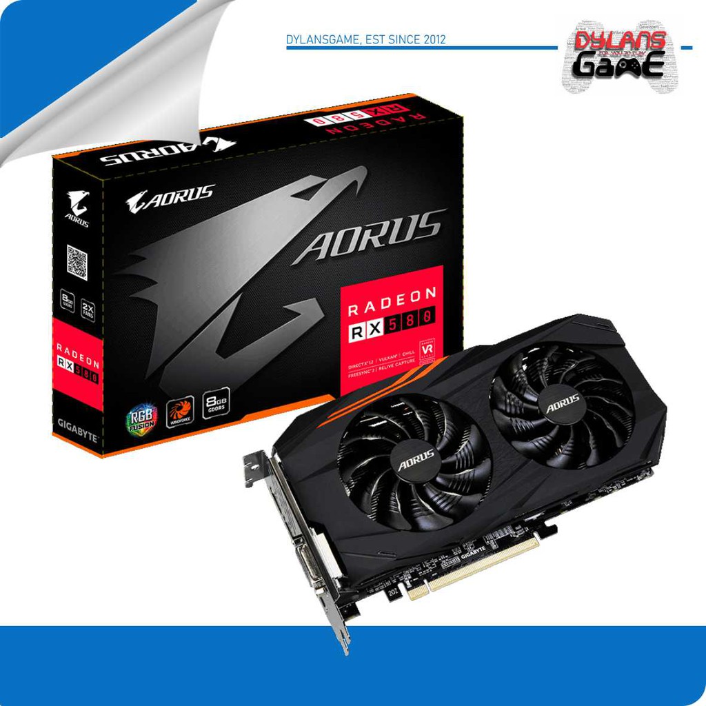 VGA GIGABYTE AORUS Radeon™ RX580 8 GB 256 BIT