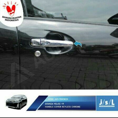 Cover Pintu Avanza Xenia Veloz 2019 Handle Keyless Chrome