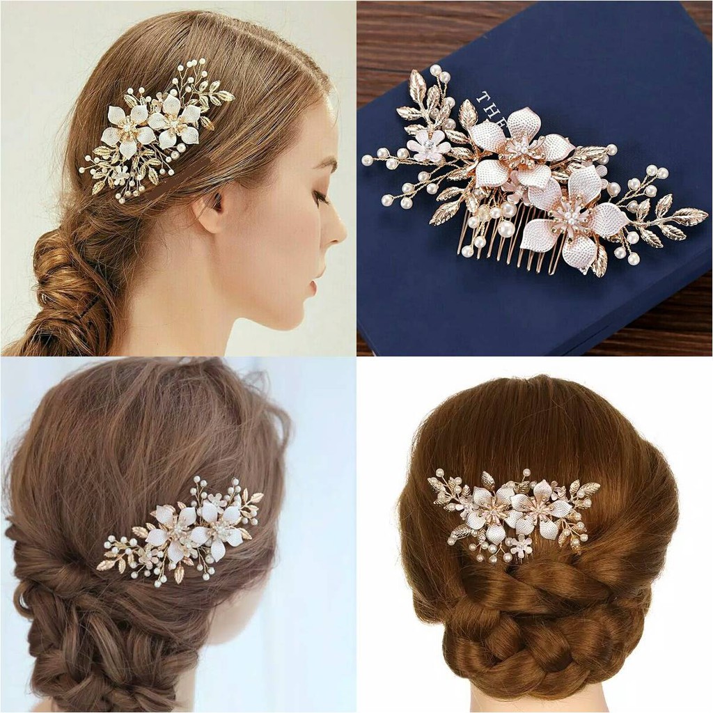 TM203 Headpiece Pesta Bunga Warna Emas Sirkam Hiasan TM203 Headpiece Pesta Bunga Warna Emas Sirkam Hiasan