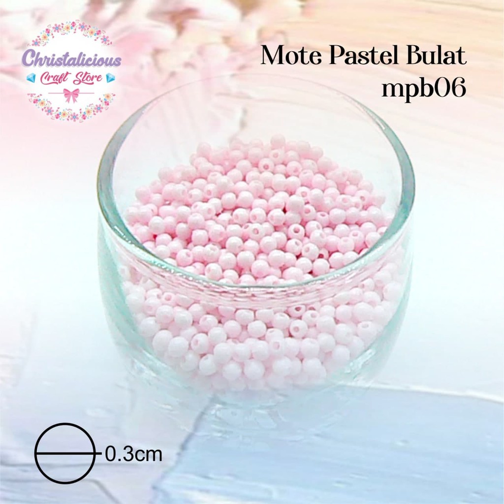 Mote susu bulat 3mm per pax 30 gram