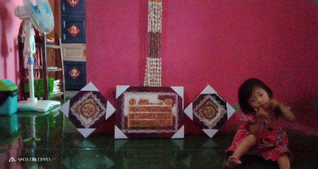 1 Set Kaligrafi / Dapat 3/bahan Kulit Kambing