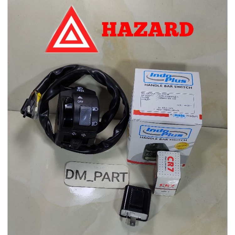 SAKLAR TOMBOL HOLDER HAZARD SWITCH ASLI ORI ORIGINAL SEIN WR155 WR 155 KIRI BISA KE VIXION R R15 V3 
