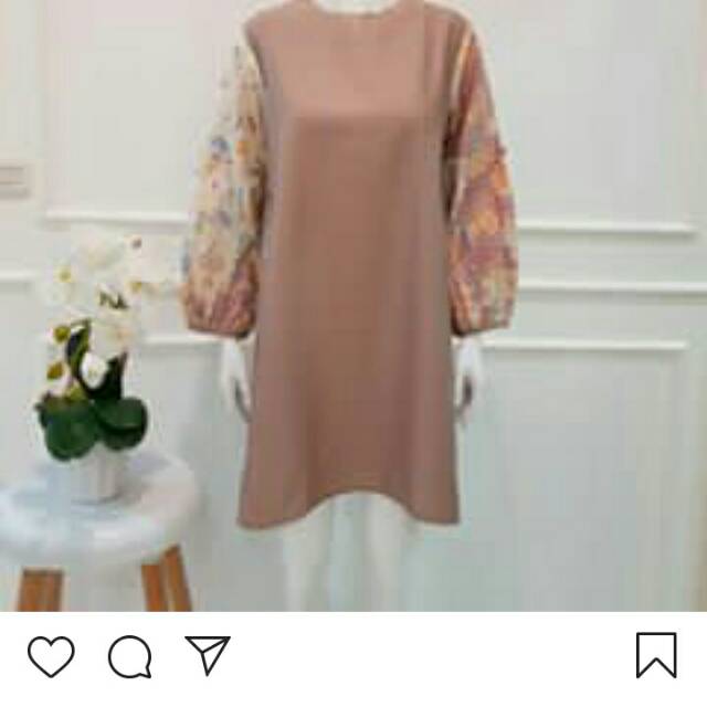 Edness kayla tunik semi batik real pich bahan katun toyobo premium dan salur batik bb 50-65 size s-m