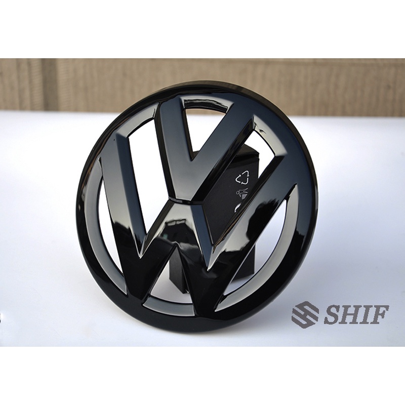 2pcs Stiker Emblem Logo Volkswagen Golf MK6 7 7.5 Warna Hitam Glossy