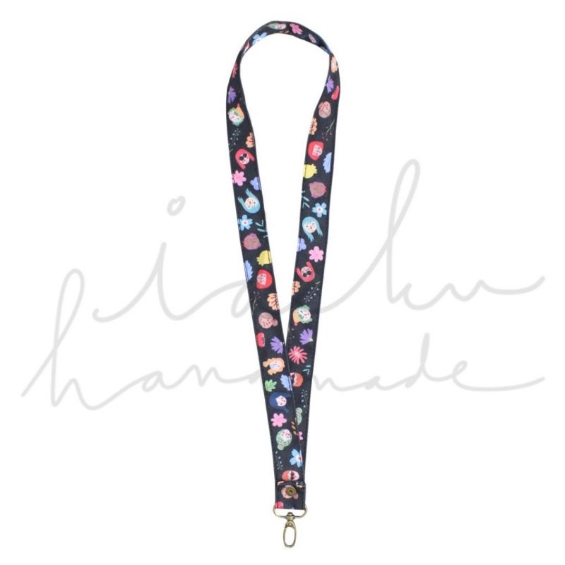 

Black Faces Lanyard by idekuhandmade