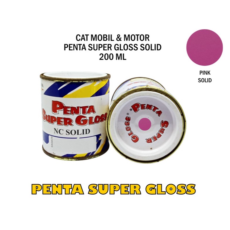 CAT PENTA PINK 35015 200 gram - cat pink motor - cat mobil pink - cat pink penta super gloss - cat motor