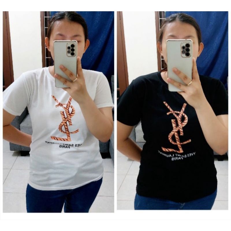 NEW KAOS Y.S.L GOLD /KAOS WANITA MURAH / KAOS MURAH