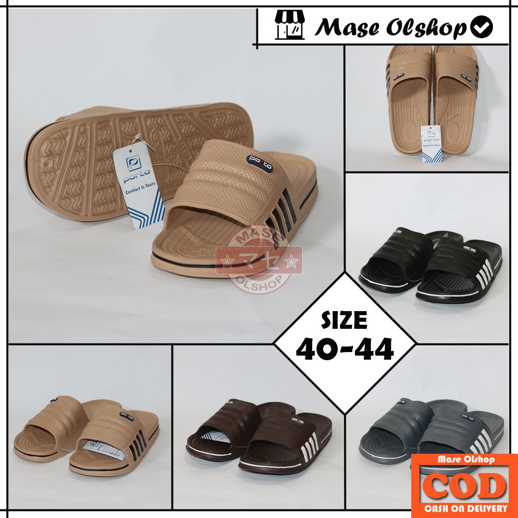 Sandal Slide Pria Karet Porto 1017M