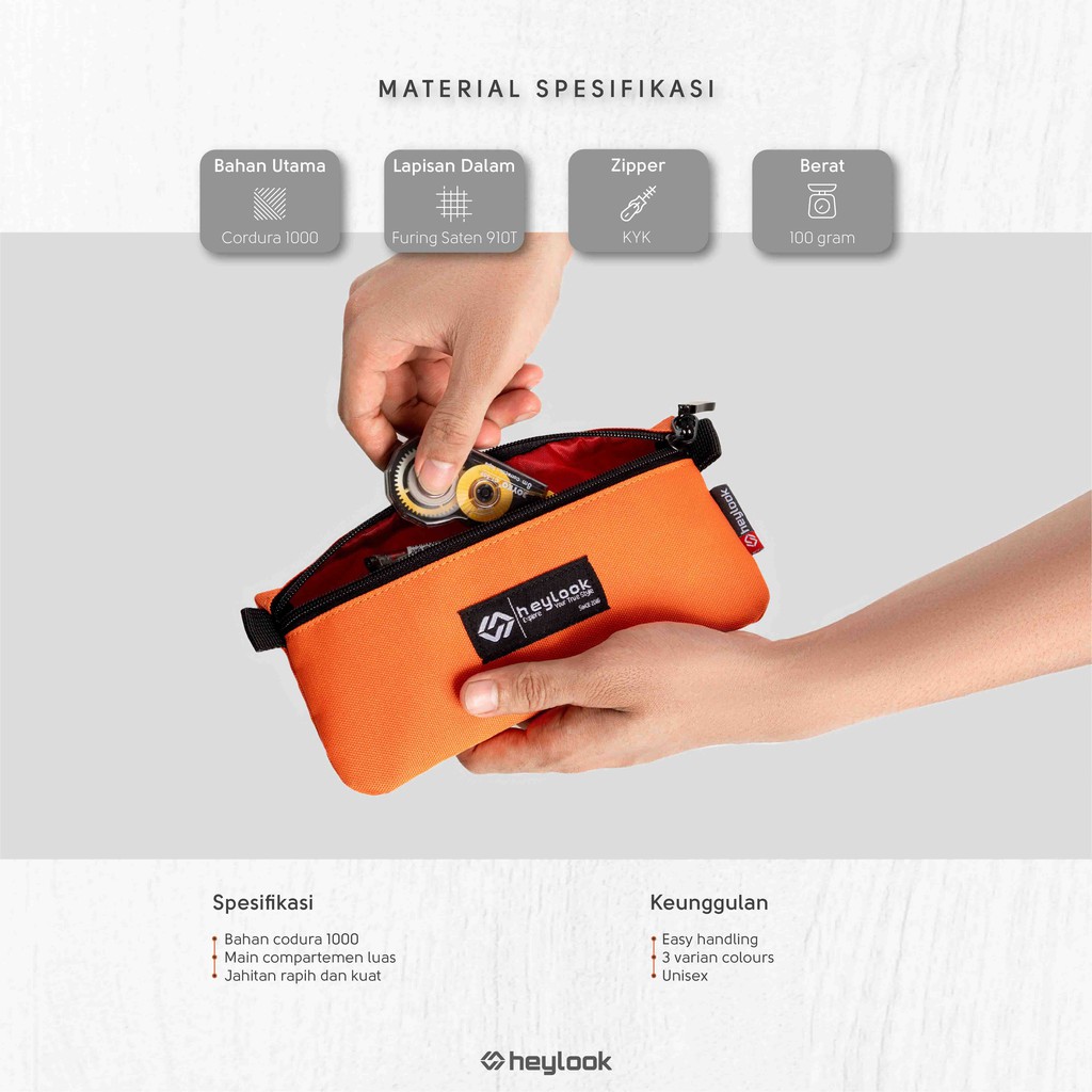 HEYLOOK Project - Tempat Pensil Kotak Pensil BREZE Pencil Case Kostak Anak Atk Sekolah Kuliah Kantor Kerja