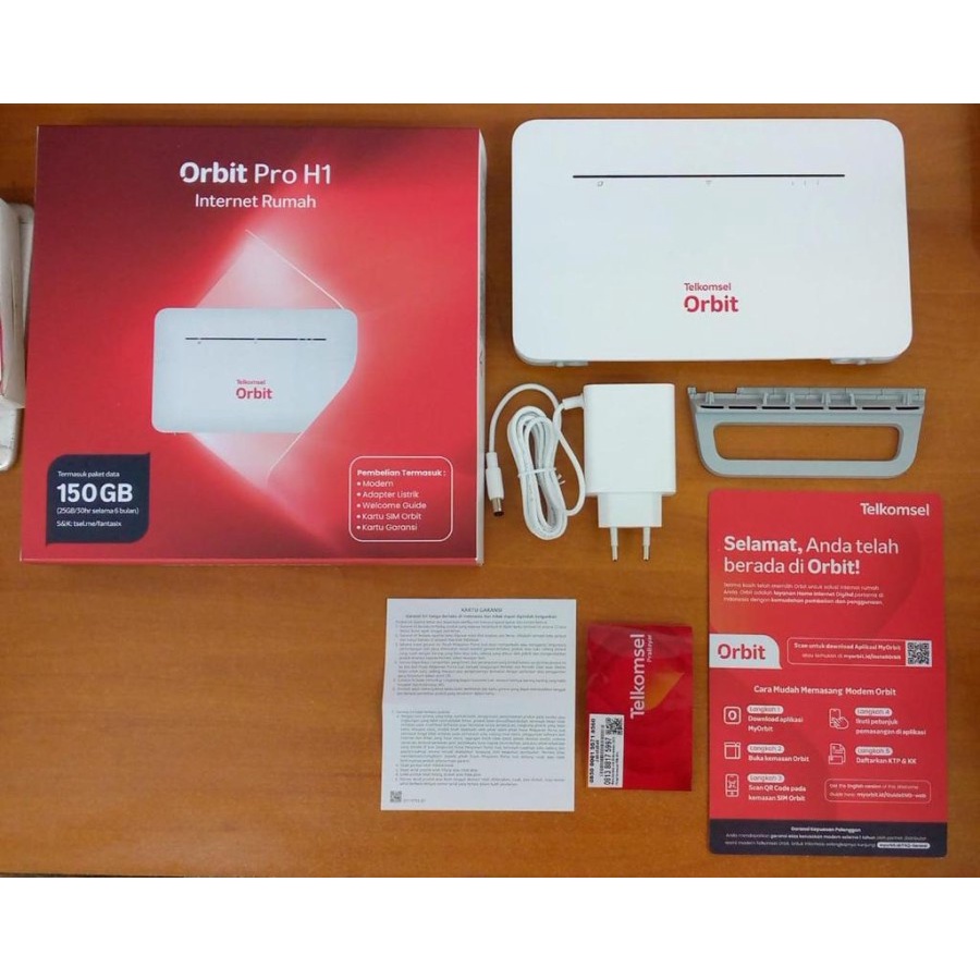 Huawei B535 Orbit Pro H1 Modem Router Wifi Telkomsel 4G Free 150Gb