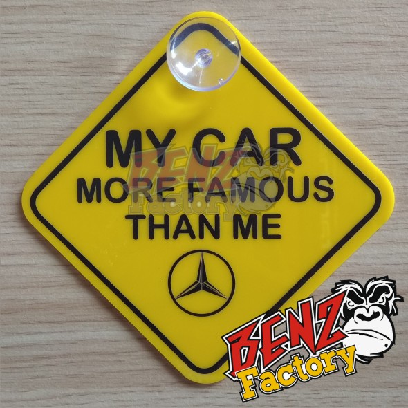 CAR SIGN BOARD MERCEDES FAMOUS