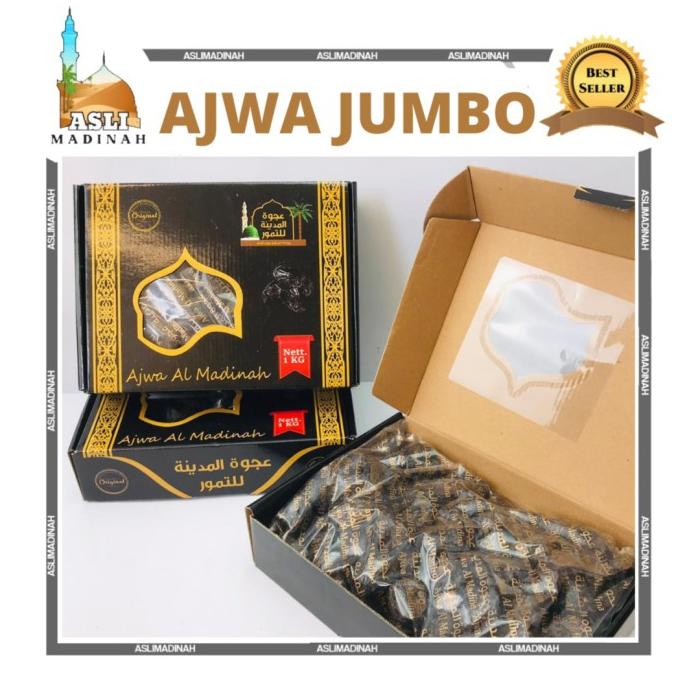 

KURMA AJWA AL MADINAH JUMBO 1KG TERLARISS!!!