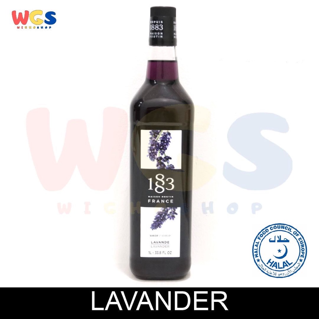 Syrup 1883 Maison Routin France Lavender Flavored 33.8 fl oz 1ltr