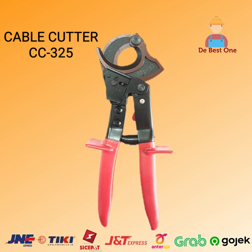 

Cable Cutter Besar Ratchet 32,5mm / Gunting Pemotong Kabel Besar Ratchet CC-325 32,5mm