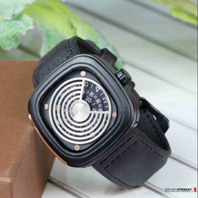 Jam tangan pria, Sevenfriday kulit, simple/elegant, kw super