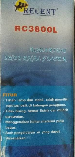 Pompa aquarium Internal filter RECENT RC 3800L