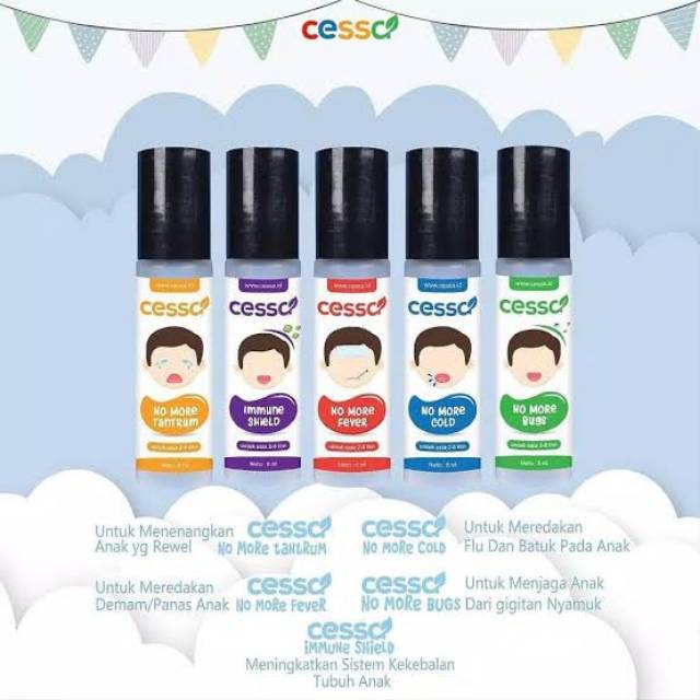 Cessa Kids ( usia  3 - 6 tahun) Lenire/Happy Nose/Itch Away/Fedrop/Bofit