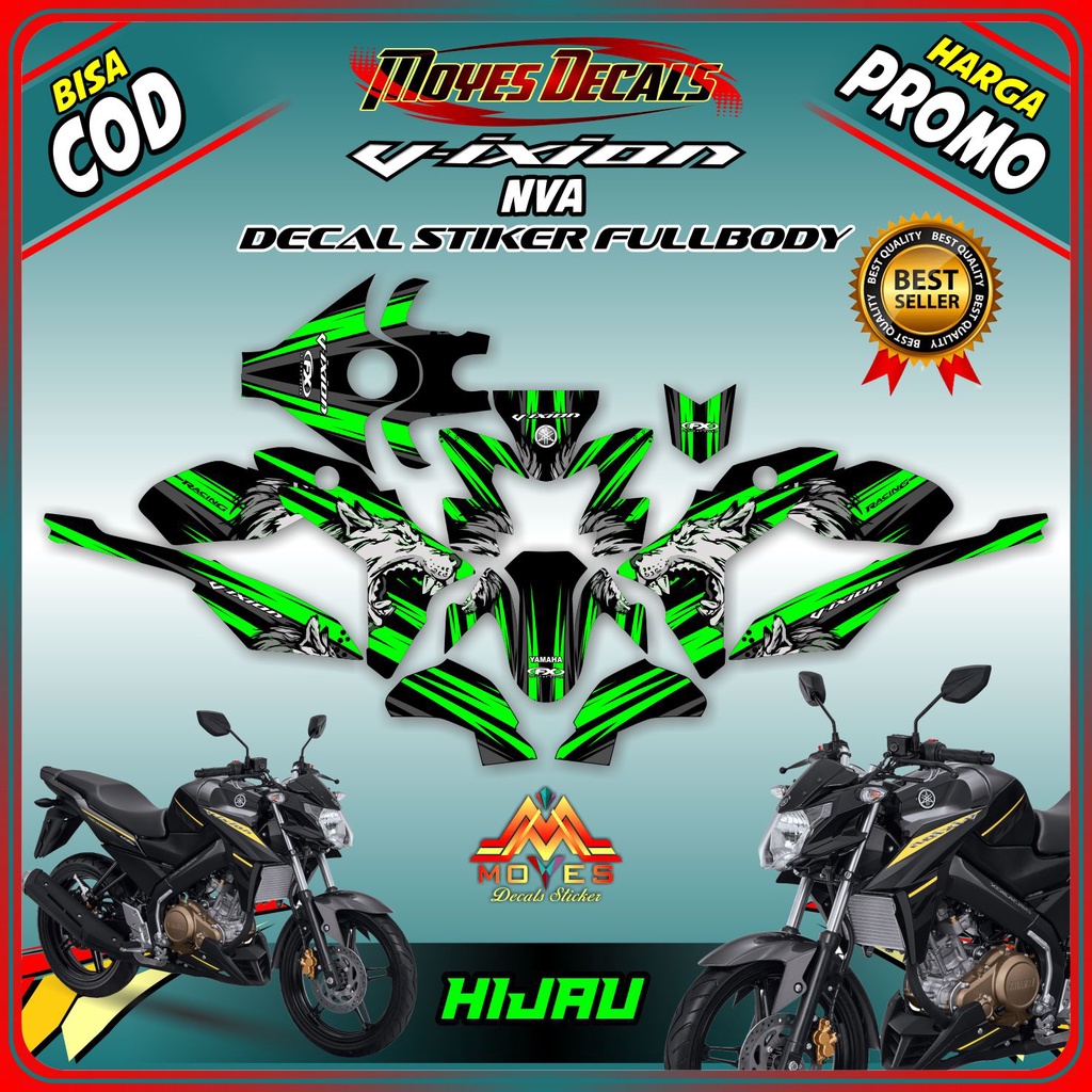 Terbaru COD decal motor vixion nva stiker full body vixion nva- decal stiker motor vixion nva - spec