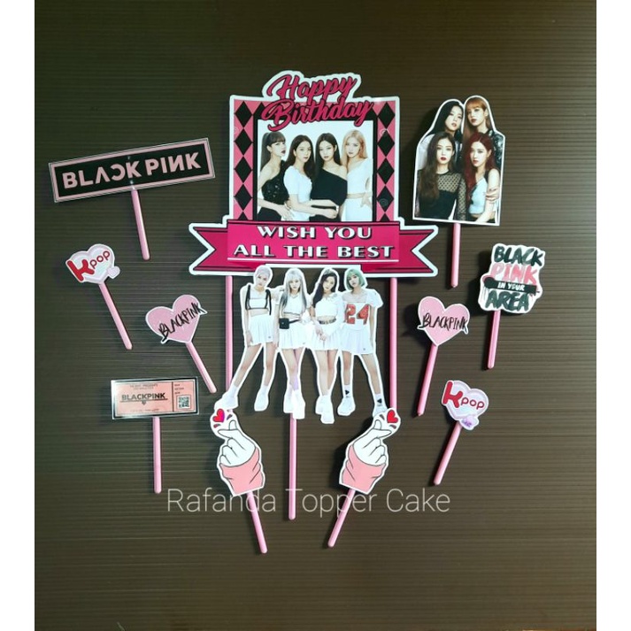 topper kue  ultah blackpink toper ulang tahun blackpink korea
