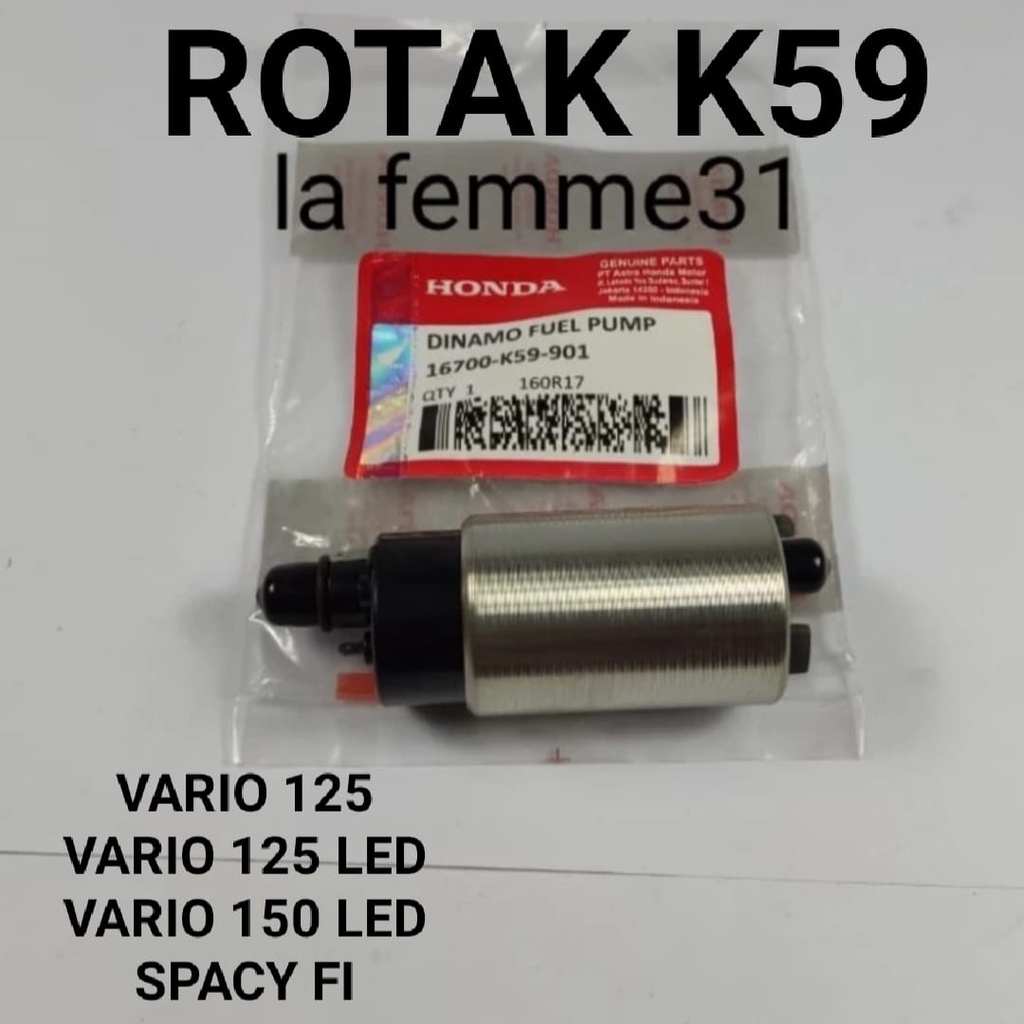 Jual Pompa Bensin Rotak Feul Pump Vario Led Spacy Fi Kualitas Orisinil Honda Ahm Dinamo