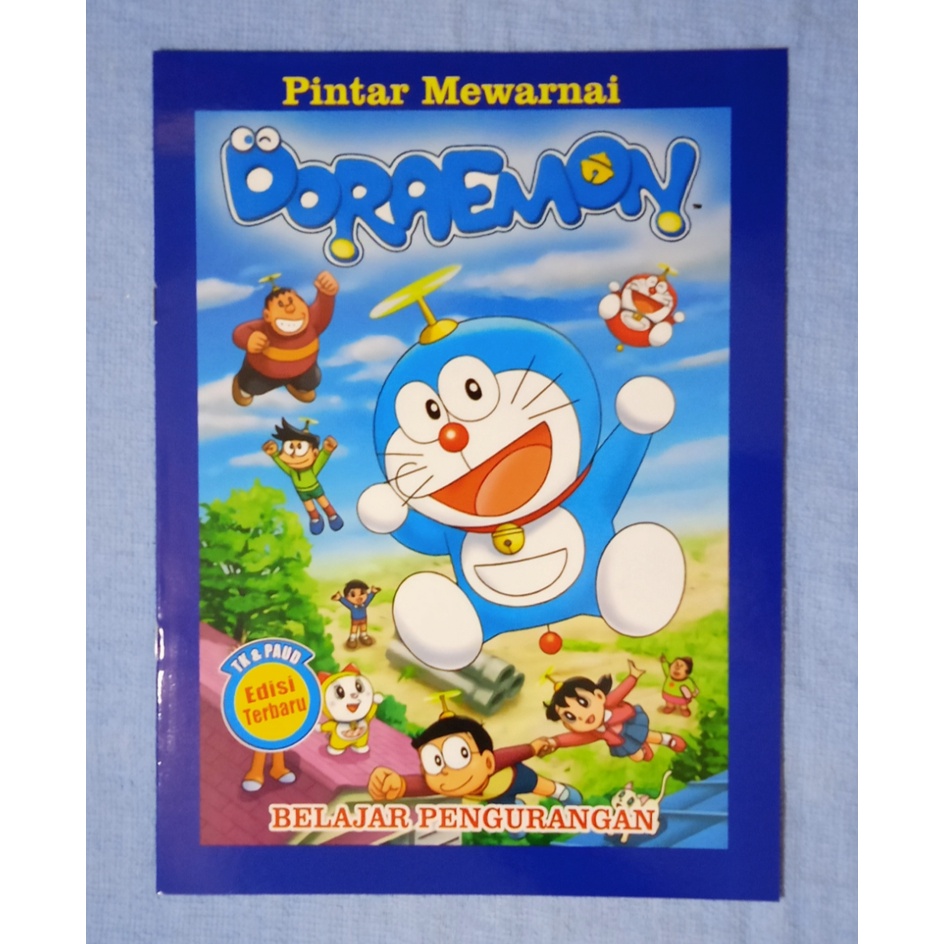 Buku TK dan PAUD Mewarnai Doraemon Sambil Belajar Pengurangan