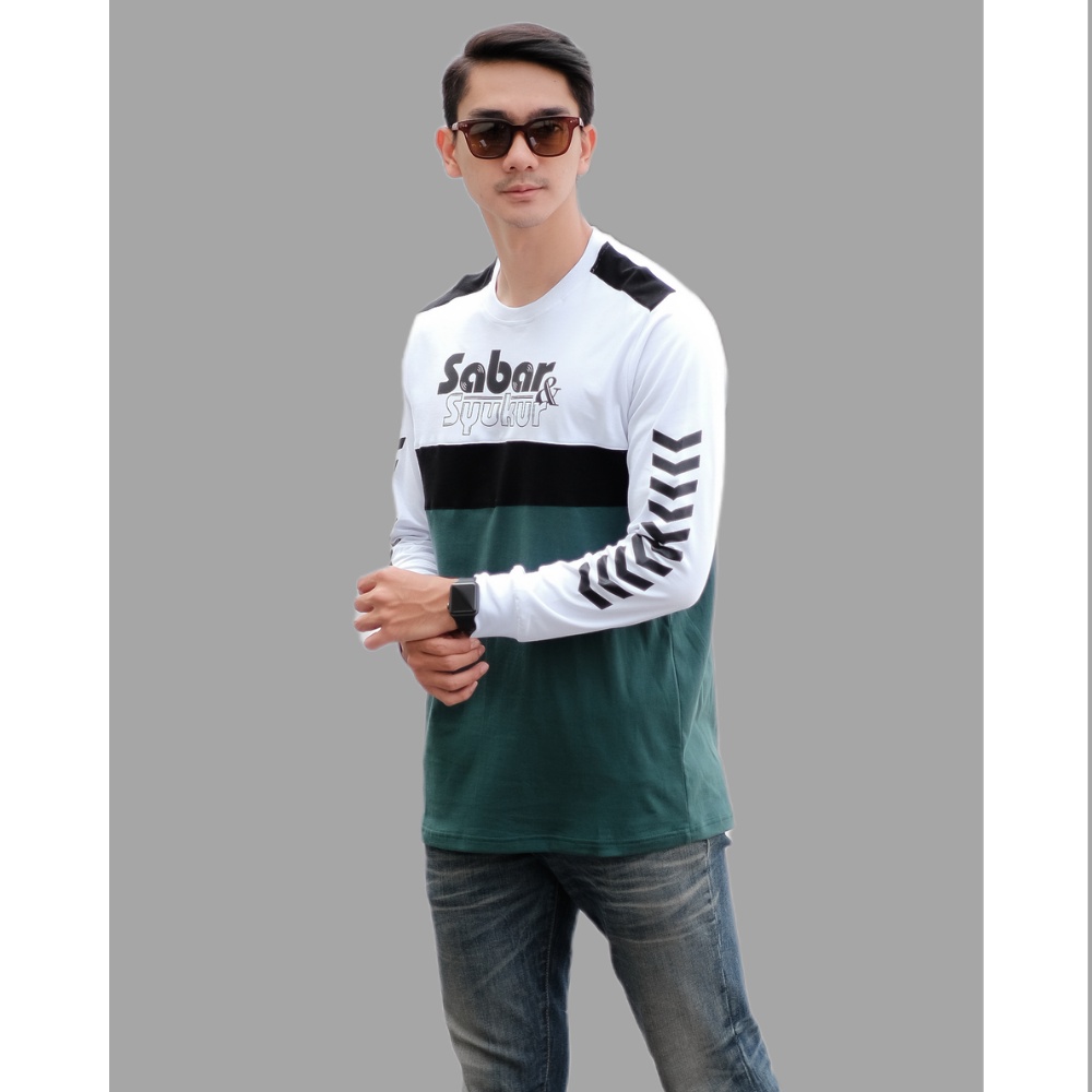 Premium Kaos Dakwah | Kaos Distro Islami | Baju Dakwah | Pakaian Pria | Kaos Sabar Syukur-2