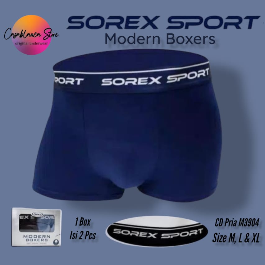 CELANA DALAM PRIA SOREX SPORT ART. M3904 MODERN BOXERS 1 BOX ISI 2 PCS