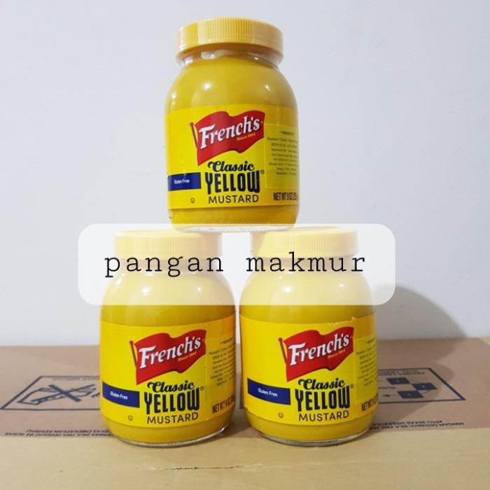 

french's classic yellow mustard 225 gram BERKUALITAS