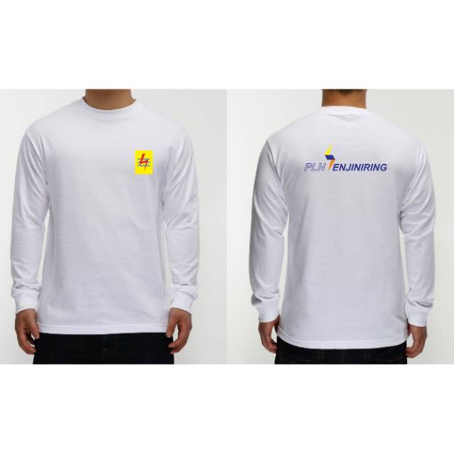 COD Kaos PLN ENJINERING. KAOS PLN PUTIH LENGAN PANJANG