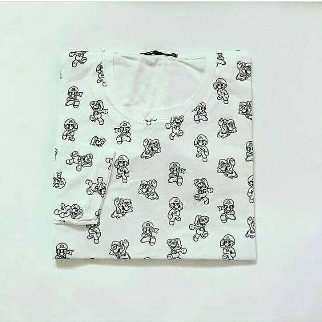 Kaos motif mario bross