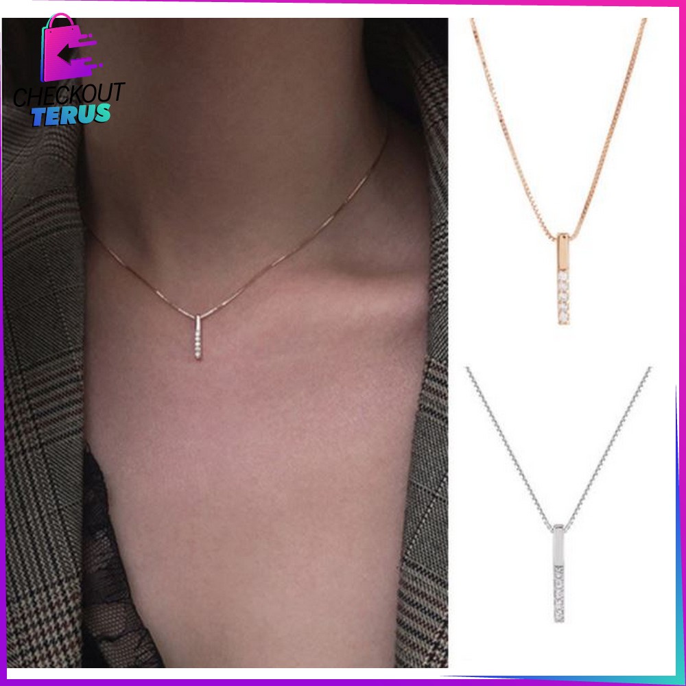 CT K60 Kalung Bandul Mutiara Korean Style Perhiasan Aksesoris Wanita Kalung Berlian Anti Karat Kalung Titanium Bisa Untuk Hadiah