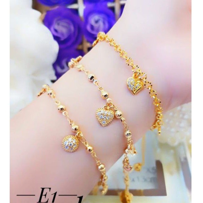 Xuping Gelang Tangan lapis Emas 0101aL