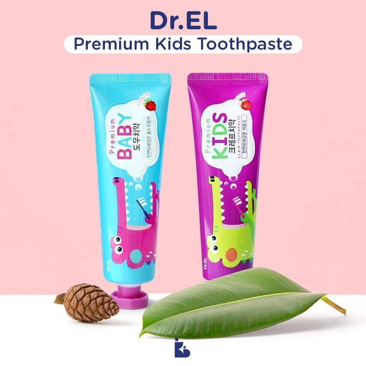 Dr.EL Premium Toothpaste (MADE IN KOREA)/ PASTA GIGI ANAK/BAYI / dr el toothpaste