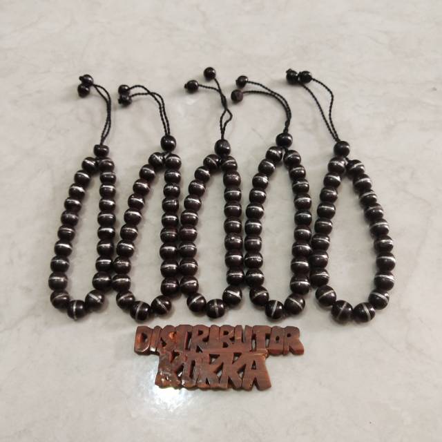 ( SUPER MURAH ) Grosir 5 pcs gelang kokka kaukah kaokah fukakah koka bulat lilit timah hitam