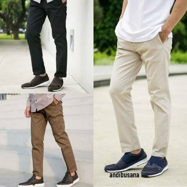 Celana Chino Panjang Pria Slimfit Zarraman - Celana Chinosk