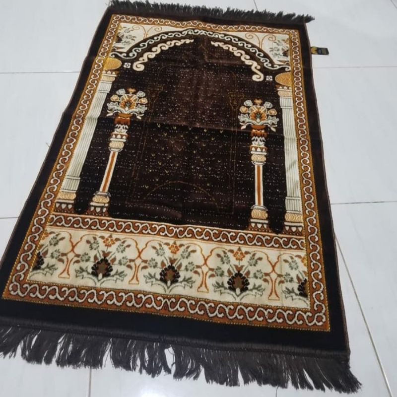 Sajadah akbar premium, tebal, motif terbaru uk 70×110 exclusive