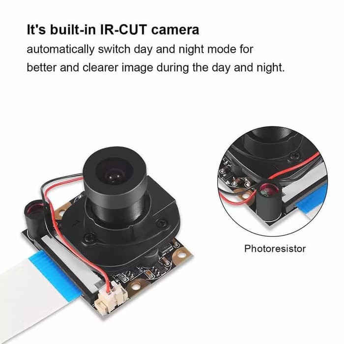 Raspberry Pi Camera OV5647 1080 3.6mm IR Auto IR-CUT Day Night Mode-1