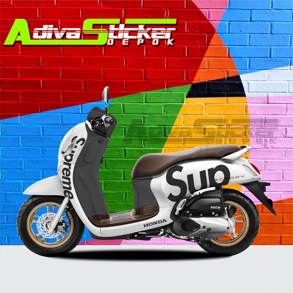 stiker supreme scoopy striping scoopy