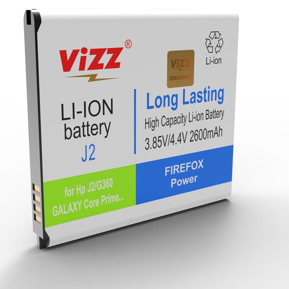 Flash Sale KODE-597 Baterai Batre Vizz Samsung J2 J200 / Core Prime Original Vizz