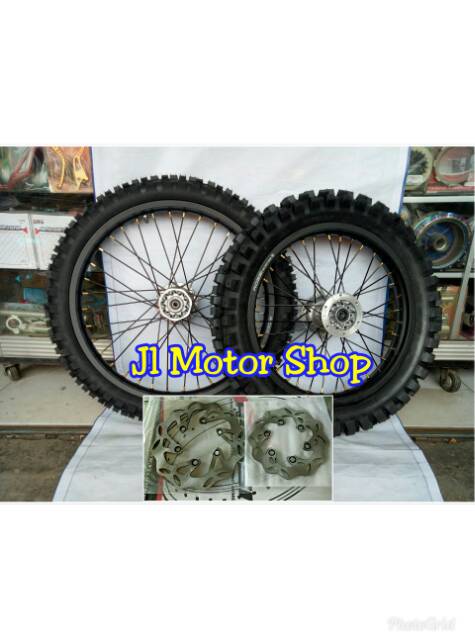 PAKET Velg CRF KLX 150 WR 155 Ring 16 19 - 18 21 Plus Ban - Paketan Velg Cross Trail KLX150 CRF150 L WR155 16 19 18 21 + Ban