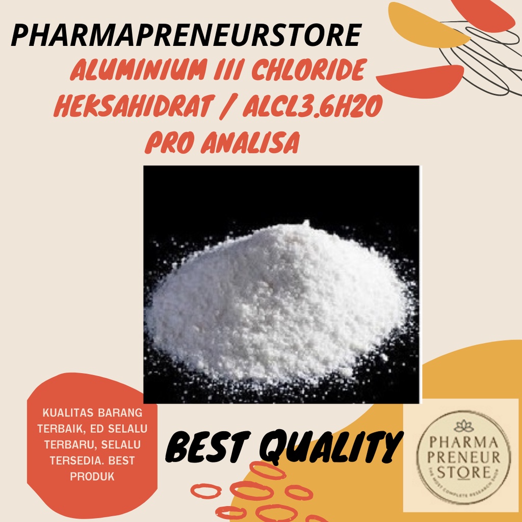 ALUMINIUM III CHLORIDE HEXAHYDRATE / ALUMINIUM III KLORIDA HEKSAHIDRAT PRO ANALISA 50 DAN 100 GRAM MERCK BEST QUALITY