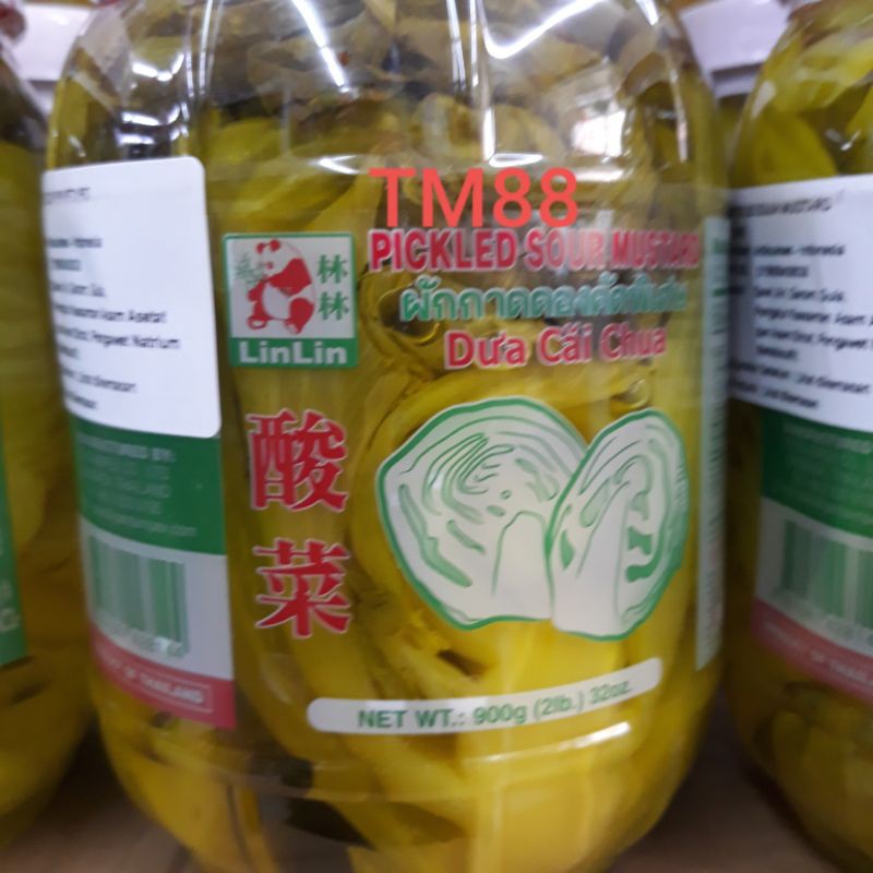 

LINLIN PICKLED SOUR MUSTARD/ACAR SAWI PRODUK IMPOR THAILAND900 GRAM