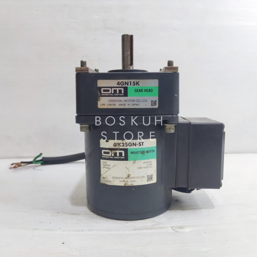 Ac Motor Gearbox Oriental Motor 25W 1:15 220V