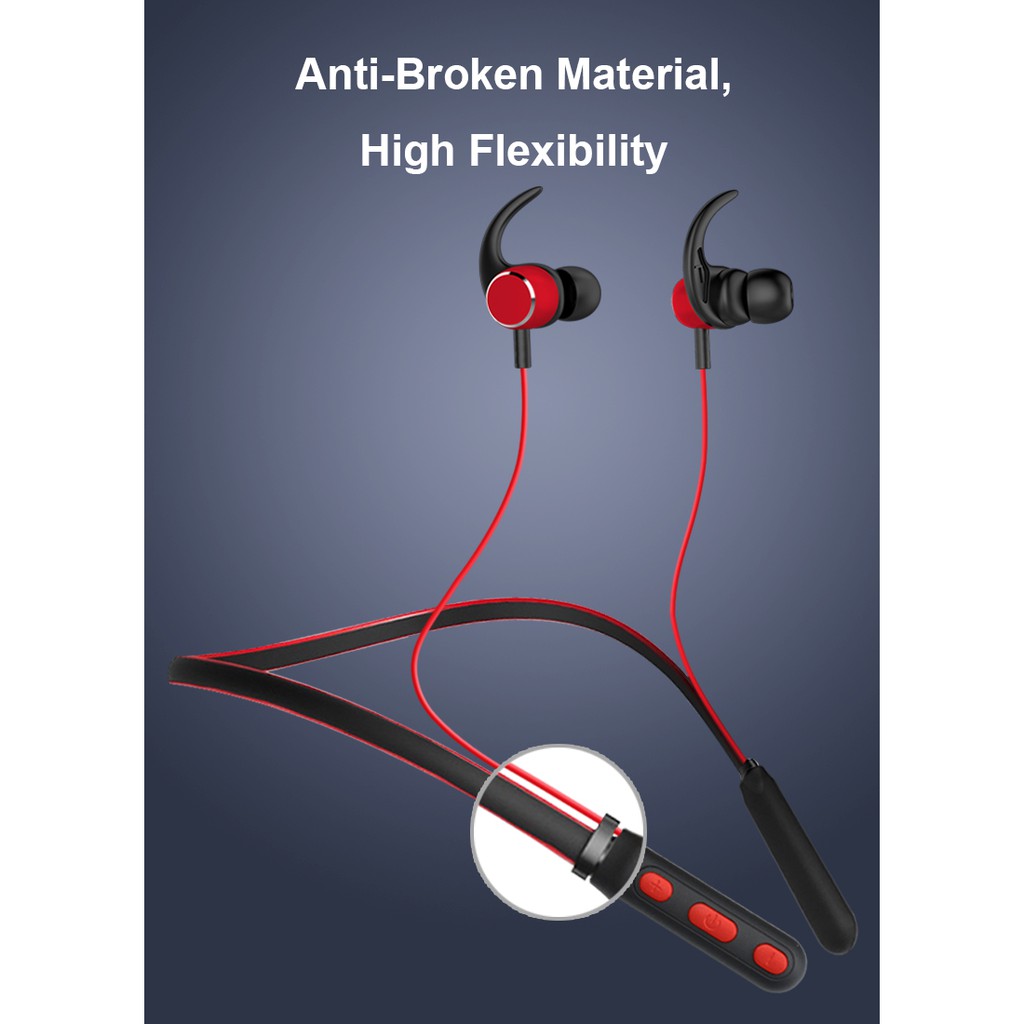 Headset Sport Bluetooth Motor H1 Fitnes Gym Earphone Magnet