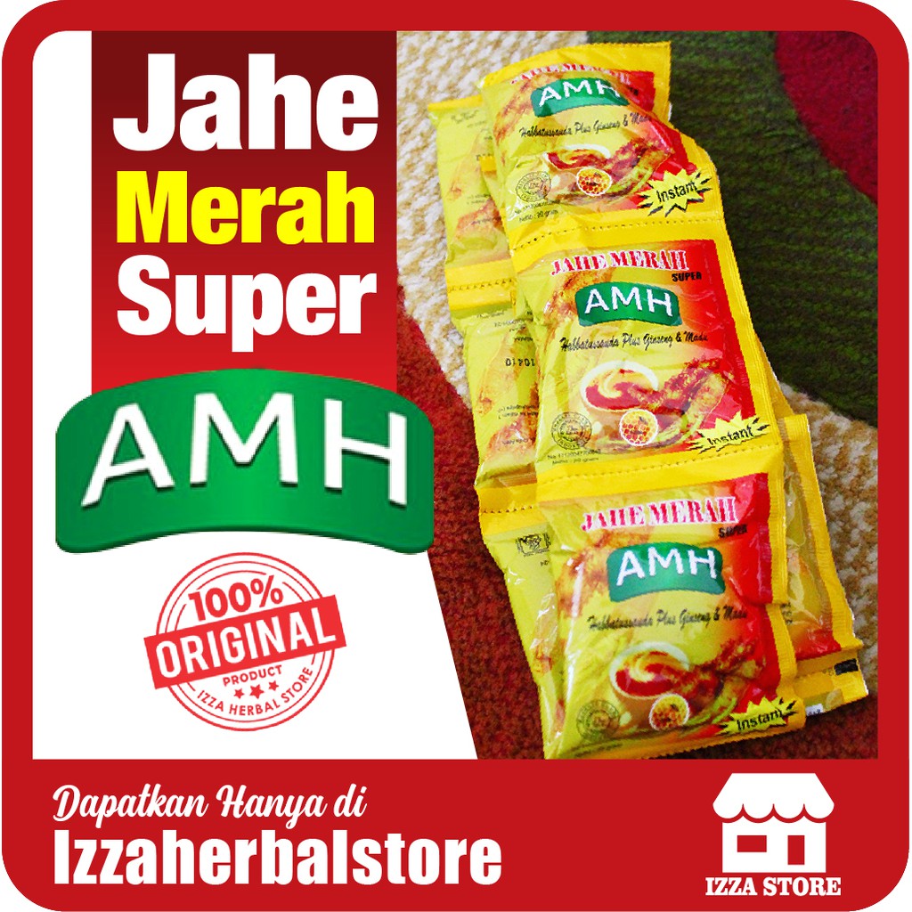 BISA COD - JAHE MERAH AMH Amanah Sachet Renceng Bubuk Instan ASLI Original ORI Grosir