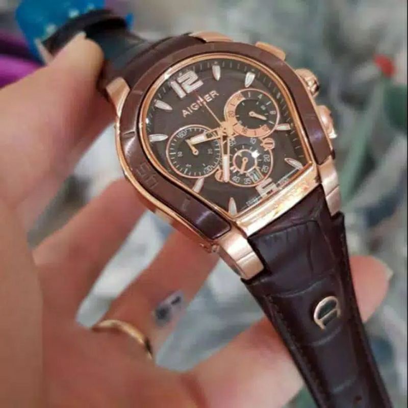 Jam Tangan Pria Aigner Palermo Super Grade AAA Super Premium Crono Tanggal Aktif | Jam Tangan Aigner