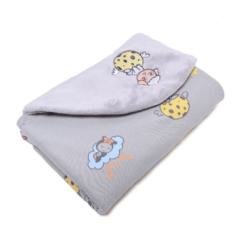 BABYBEE Fluffy Hooded Blanket XL - Selimut Bayi