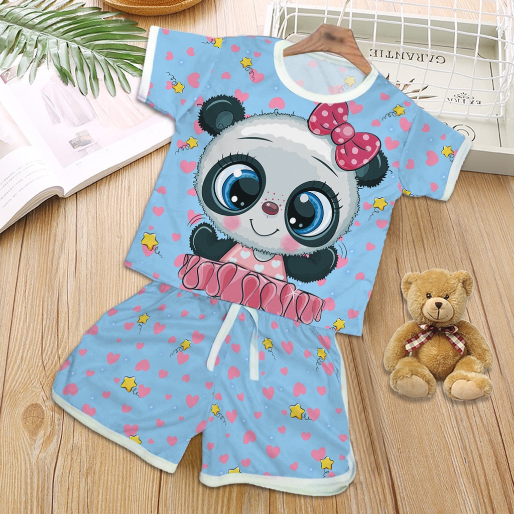 VF - SETELAN BAJU ANAK PLAYFUL COLOUR MOTIF / SET ANAK PRINT